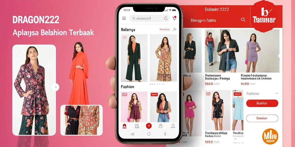 Antarmuka aplikasi DRAGON222 dengan berbagai pilihan fashion.