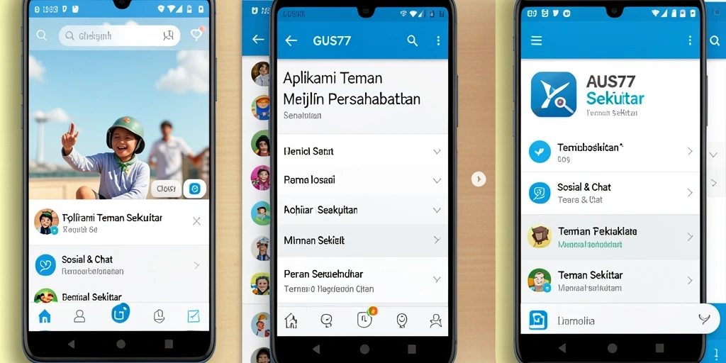 Tampilan antarmuka GUS77 untuk menjalin persahabatan.