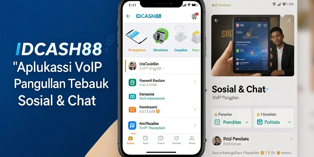 Antarmuka pengguna IDCASH88 untuk VoIP Panggilan yang intuitif dan menarik.