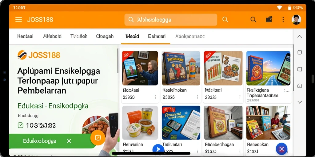 Antarmuka aplikasi JOSS188 yang intuitif dan mudah digunakan.
