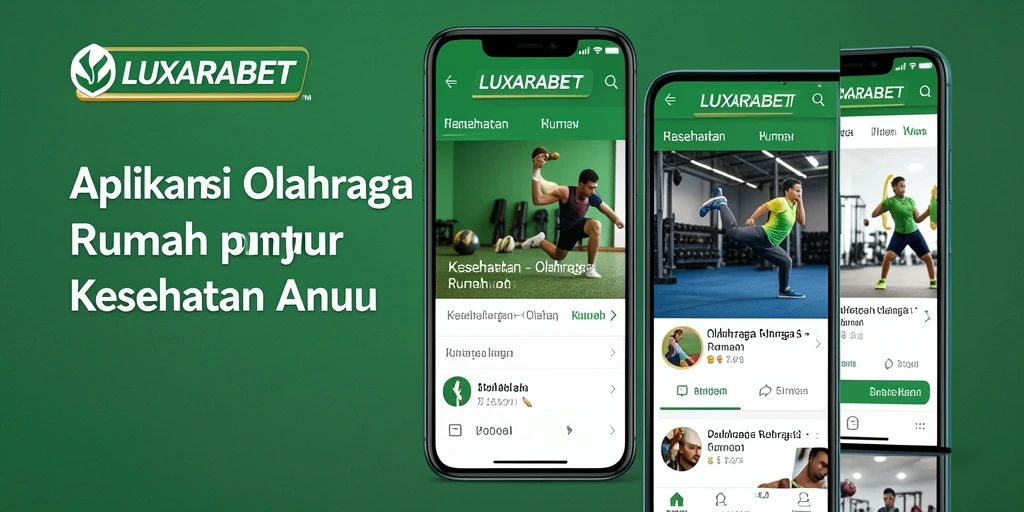 Tampilan antarmuka aplikasi LUXARABET yang intuitif untuk olahraga rumah.