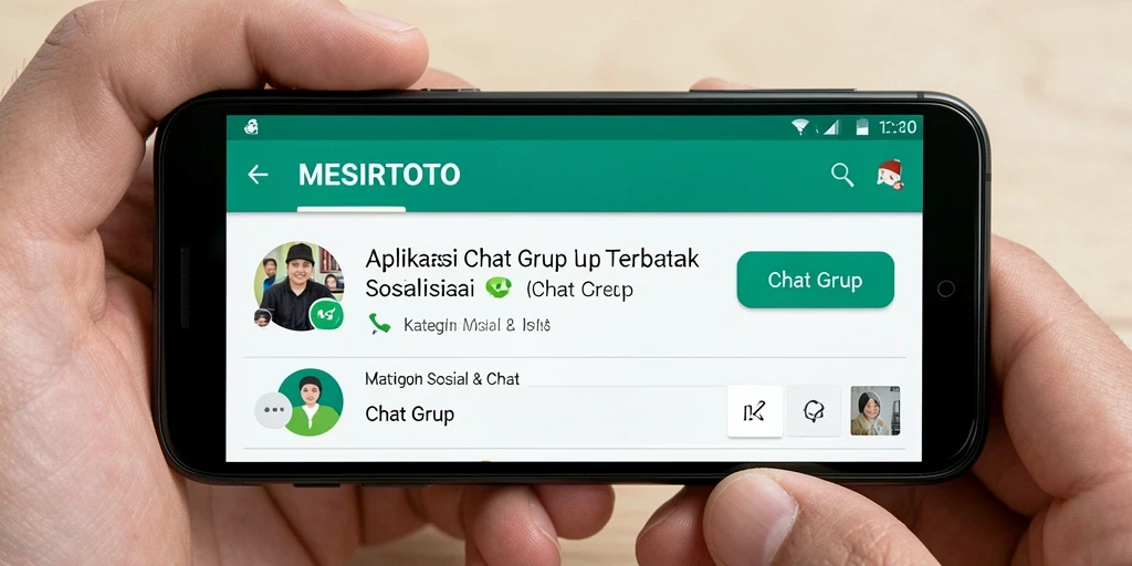 Tampilan antarmuka MESIRTOTO untuk chat grup yang menarik.