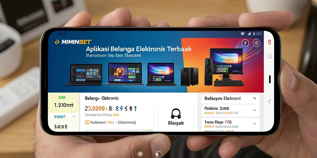 Antarmuka aplikasi MIMINBET yang sederhana dan fungsional.